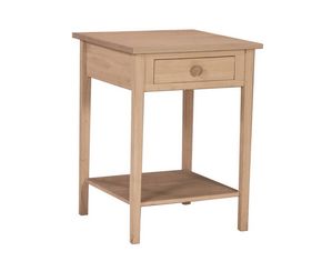 International Concepts Unfinished Hampton Bedside Table