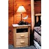 Lakeland Mills Rustic 2 Drawer Nightstand - Fast FREE FedEx Shipping!