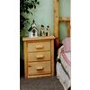 Lakeland Mills Rustic 3 Drawer Nightstand - Fast FREE FedEx Shipping!