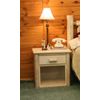 Lakeland Mills Rustic 1 Drawer Nightstand - Fast FREE FedEx Shipping!