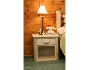Lakeland Mills Rustic 1 Drawer Nightstand