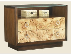 Lexington Bergman Glass Top Nightstand