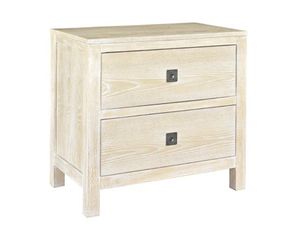 Powell Cassidy Washed Teak 2-Drawer Nightstand