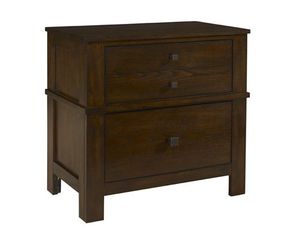 Powell Landon Antique Walnut 2-Drawer Nightstand