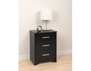 Prepac Coal Harbor Tall 3 Drawer Night Stand