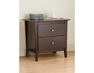 Prepac Manhattan 2 Drawer Nightstand