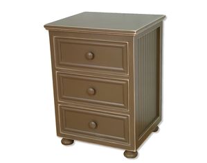 Relics Furniture Beadboard Nightstand with Three Drawers