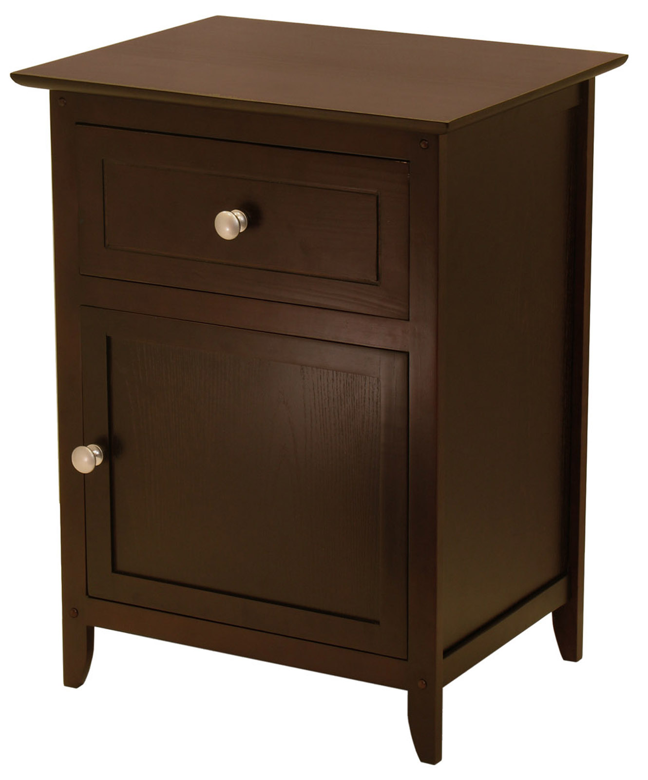 Winsome Espresso Night Stand with Door and Drawer image