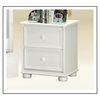 Good Trading 2 Drawer Bead Board White Nightstand - Fast FREE FedEx Shipping!