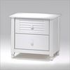 Night & Day Furniture Key West Collection 2 Drawer White Nightstand