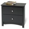 Prepac Sonoma Black Night Stand