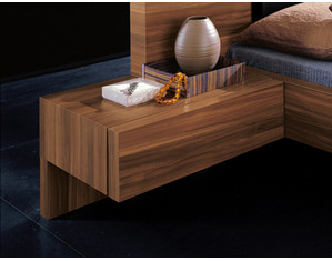 Rossetto USA Gap Walnut Set of 2 Nightstand