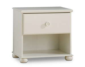 South Shore Pure White 3660 1 Drawer Nightstand