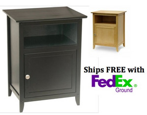 Winsome 25 Inch One Door Nightstand