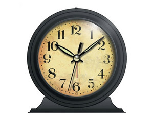 Infinity Instruments Antique Look Metal Alarm Clock