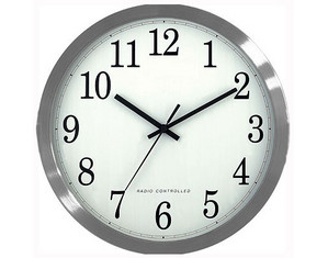 La Crosse 12 inch Aluminum Atomic Clock