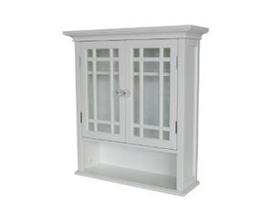 Elegant Home Fashions Neal Wall Cabinet with 2 Doors and 1 shelf