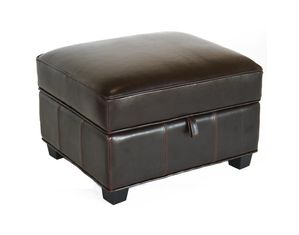 Baxton Studio Baxton Studio Dark Brown Leather Ottoman A-136-J001