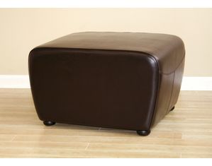 Baxton Studio Baxton Studio Dark Brown Leather Ottoman Y-051-J001