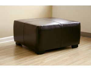 Baxton Studio Baxton Studio Dark Brown Leather Ottoman Y-052-J001