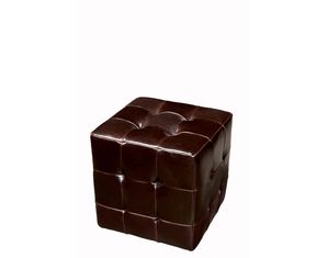 Baxton Studio Baxton Studio Dark Brown Leather Ottoman Y-111-J001 - Fast FREE FedEx Shipping!