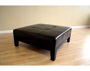 Baxton Studio Baxton Studio Dark Brown Leather Ottoman Y-195-J001