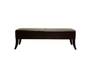 Baxton Studio Bugatti Leather Bench Ottoman