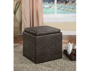 Union Square Ottoman in Cappuccino