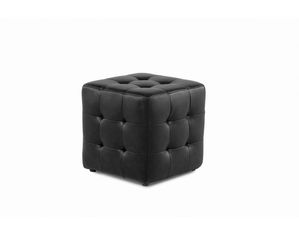 Diamond Sofa Leather Tufted Cube Accent Ottoman