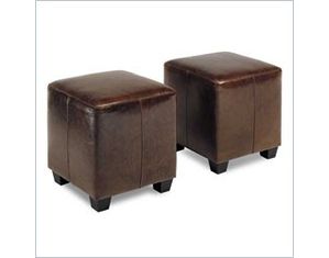 Distinction Leather Cube Ottoman