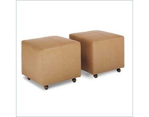 Distinction Leather Squared Ottoman