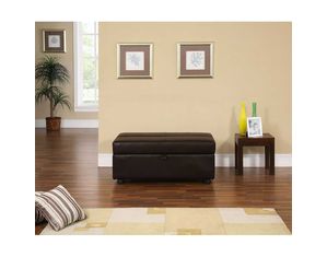 LifeStyle Solutions Dark Brown Glendale Ottoman