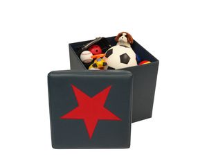 RiverRidge Home Kids Storage Ottoman with Star Design