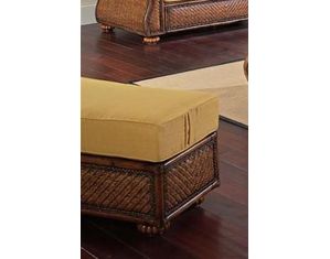 South Sea Rattan Abigail Ottoman