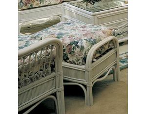 South Sea Rattan Bermuda Ottoman