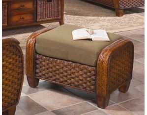 South Sea Rattan Laguna Ottoman