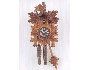 Sternreiter 9 inch Five Leaves and One Bird Cuckoo Clock - Fast FREE FedEx Shipping!