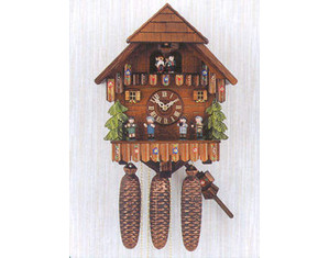 Hekas 15 inch Umpa Band Chalet Cuckoo Clock - Fast FREE FedEx Shipping!