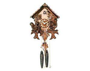 River City 10 inch Cottage with Squirrels Cuckoo Clock