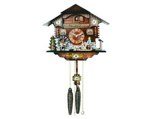 River City 10 inch Wood Sawing Man Cuckoo Clock - Fast FREE FedEx Shipping!