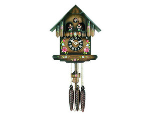 River City 11 inch Cottage with Painted Flowers Cuckoo Clock - Fast FREE FedEx Shipping!