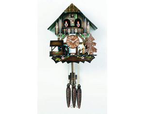 River City 12 inch Wood Chopper and Waterwheel Cuckoo Clock