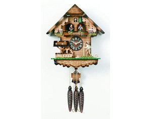River City 12 inch Volksmarcher and Waterwheel Cuckoo Clock - Fast FREE FedEx Shipping!