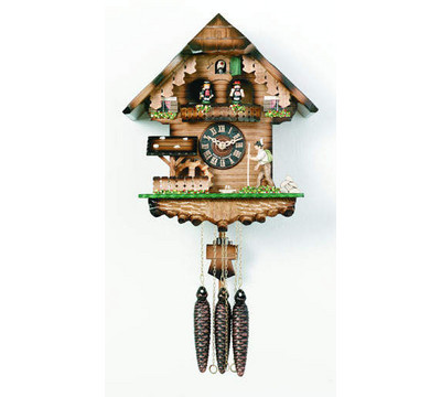 River_CIty_12_inch_Volksmarcher_Raises_Staff_and_Waterwheel_Turns_Cuckoo_Clock.jpg