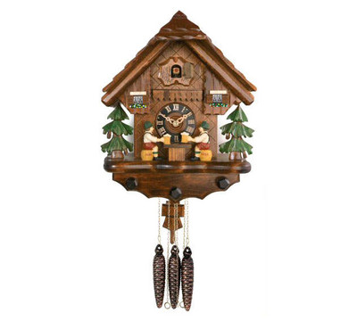 River_CIty_14_inch_Beer_Drinkers_Raises_Mugs_Cuckoo_Clock.jpg