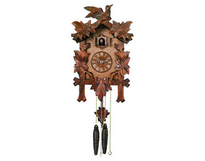 River City 14 inch Five Leaves and Bird Cuckoo Clock