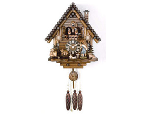River City 16 inch Bears Seesaw Cuckoo Clock