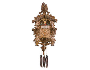 River City 16 inch Owls and Squirrels with Nest Cuckoo Clock