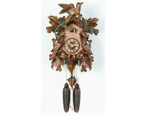 River City 16 inch Seven Leaves and Three Birds with Nest Cuckoo Clock
