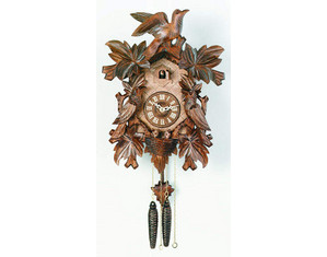River City 16 inch Seven Leaves and Three Birds Cuckoo Clock - Fast FREE FedEx Shipping!